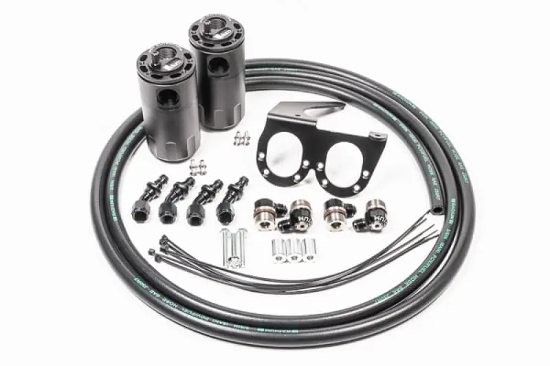 Radium Engineering Nissan R35 Gt-R Dual Catch Can Kit Ccv Fluid Lock 1
