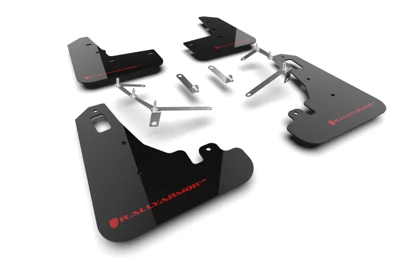 Rally Armor 22-25 Subaru Brz / Toyota Gr86 Black Ur Mud Flap W/Red Logo (Mf99-Ur-Blk-Rd) 1