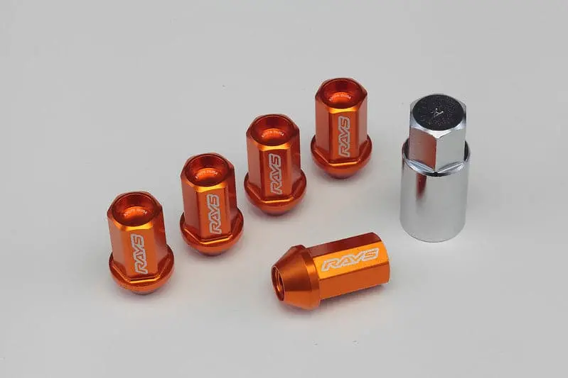 Rays Dura Nut L42 Orange Lug Nuts & Locks | M12x1.25 1