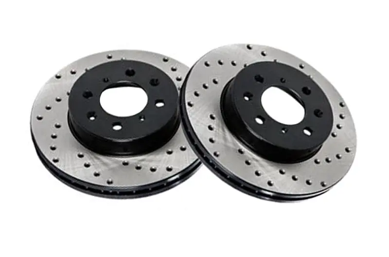 Stoptech 2009-2019 Nissan 370Z Sportstop Drilled Front Right Rotor (St128.42100R) 1