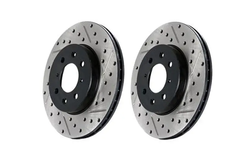 Stoptech 2009-2019 Nissan 370Z Sportstop Slotted & Drilled Rear Left Rotor (St127.42101L) 1