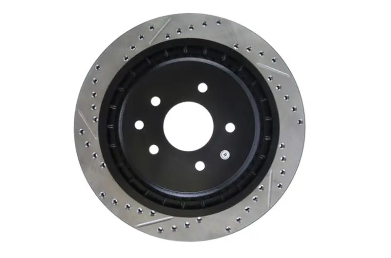 Stoptech 2009-2019 Nissan 370Z Sportstop Slotted & Drilled Rear Right Rotor (St127.42101R) 1