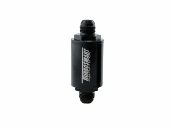 Turbosmart Fpr Billet Inline Fuel Filter 1.75In Od 3.825In Length An-10 Male Inlet - Black (Ts-0402-1132) 1