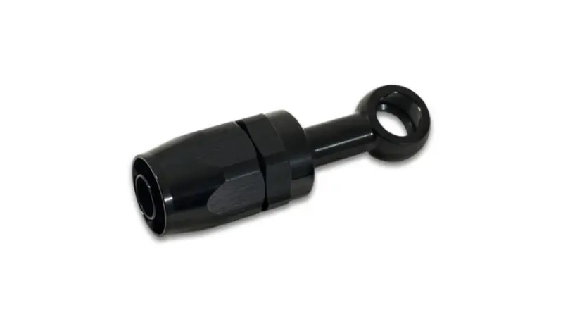 Vibrant -10An Banjo Hose End Fitting For Use With M14 Or 9/16In Banjo Bolt - Aluminum Black 1