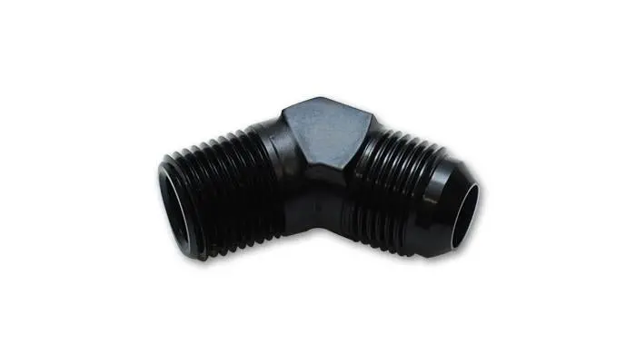 Vibrant -12An To 3/4In Npt 45 Degree Elbow Adapter Fitting 1