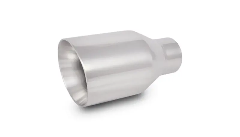 Vibrant 2.5In Id Single 4In Od Round Ss Exhaust Tip (Double Wall Angle Cut) 1