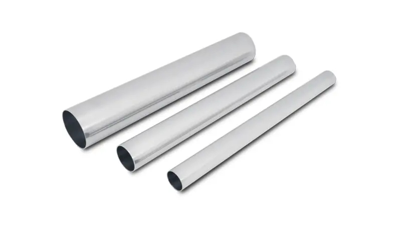 Vibrant 2.5In O.D. Universal Aluminum Tubing (18In Long Straight Pipe) - Polished (2174) 1
