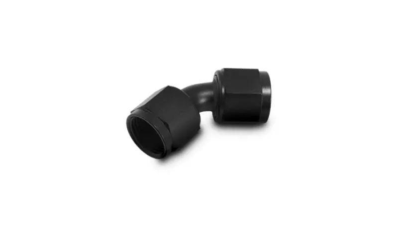 Vibrant -20An X -20An Female Flare Swivel 45 Deg Fitting (An To An) -Anodized Black Only 1