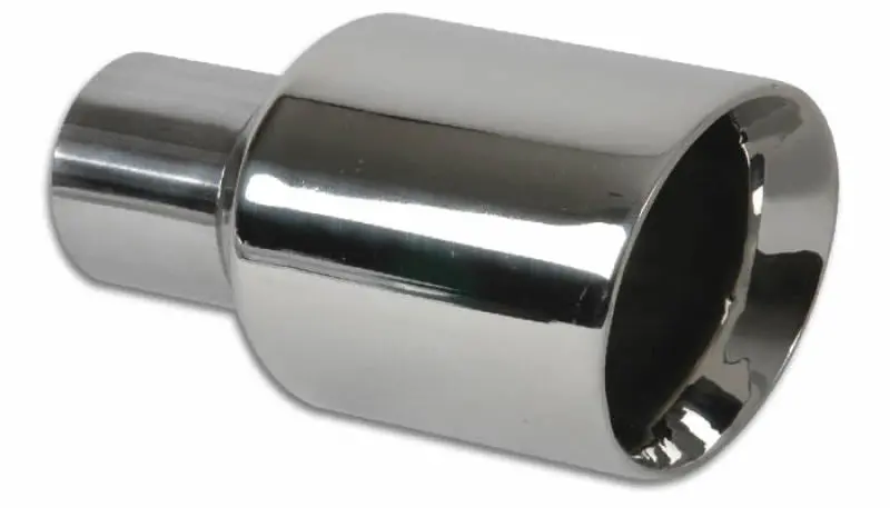 Vibrant 3.5In Round Ss Exhaust Tip (Double Wall Angle Cut Beveled Outlet) 1