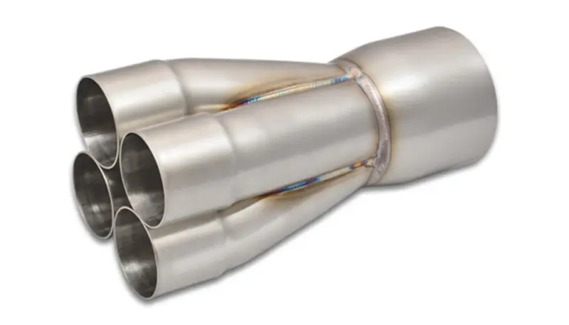 Vibrant 4-1 Ss Merge Collectors (2-1/4In Inlet Slipover Id 3-1/2In Merge Outlet Od) Single Unit 1