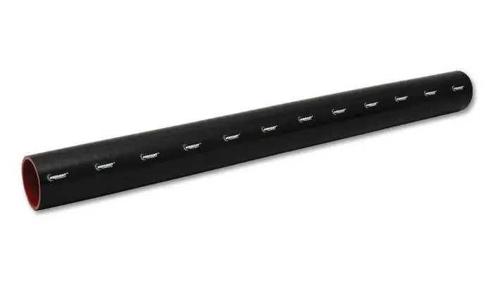 Vibrant 4 Ply Reinforced Silicone Straight Hose Coupling - 2.25In I.D. X 36In Long (Black) 1