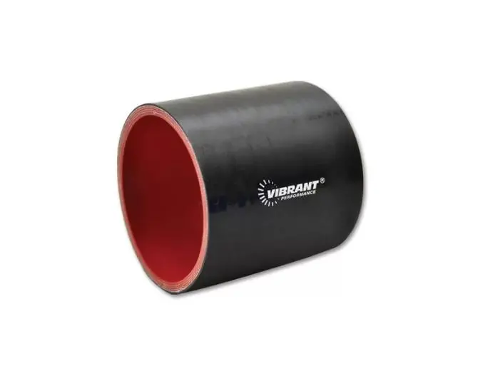 Vibrant 4 Ply Reinforced Silicone Straight Hose Coupling - 2.75In I.D. X 3In Long (Black) (2712) 1