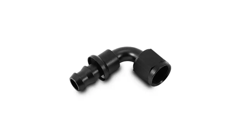 Vibrant -4An Push-On 90 Deg Hose End Fitting - Aluminum (22904) 1