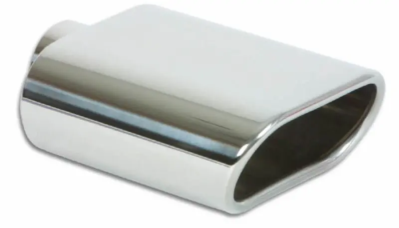 Vibrant 5.5In X 3In Oval Ss Exhaust Tip (Single Wall Angle Cut Rolled Edge) 1