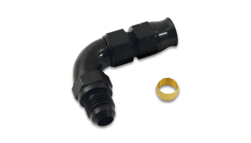 Vibrant 90 Degree 5/16In Tube To Male -6An Flare Adapter W/ Olive Inserts 1