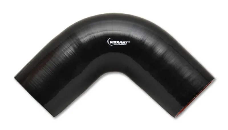 Vibrant 90 Degree Silicone Elbow 3.125In Id X 3.50In Leg Length - Black 1