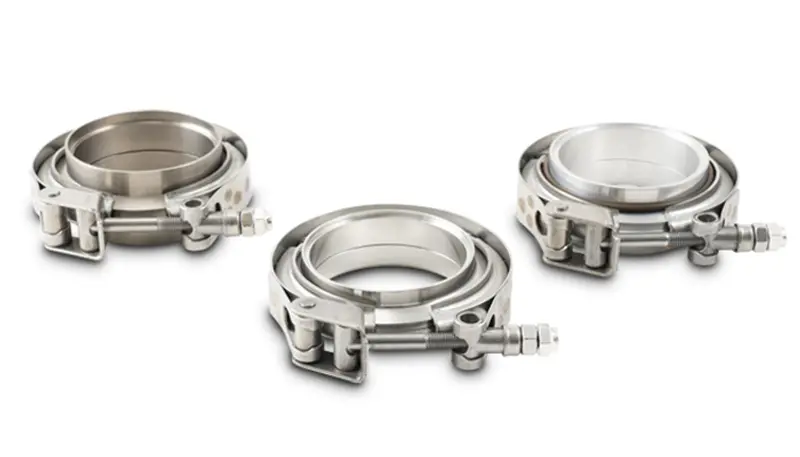 Vibrant Al V-B Flange Assembly For 3In Od Tubing Incl 2 Al V-B Flanges 1 Ss V-B Clamp 1 Viton O-Ring (11491) 1