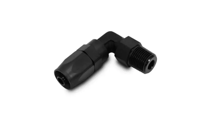 Vibrant Male Npt 90 Degree Hose End Fitting -6An - 1/8 Npt 1