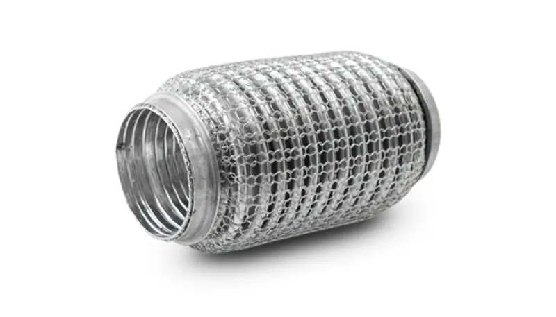 Vibrant Ss Flex Coupling W/ Interlock Liner And Mesh Braid 2.25In Inlet/Outlet X 6In Long 1