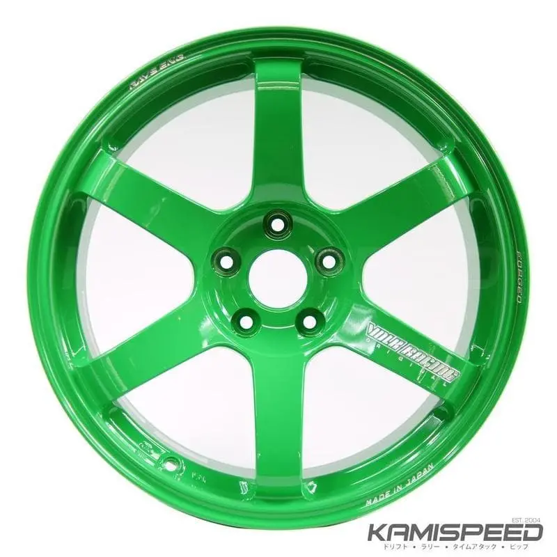 Volk Racing Te37 Saga 18X9.5 +38 5X114.3 Wheel In Gt Green 1