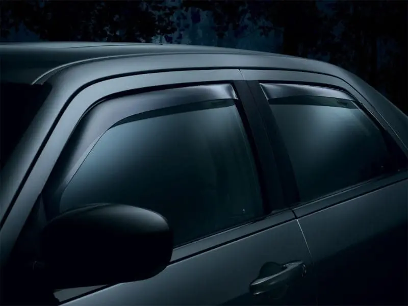 Weathertech 12-14 Subaru Impreza / 13+ Xv Crosstrek Front & Rear Side Window Deflectors - Dark Smoke 1