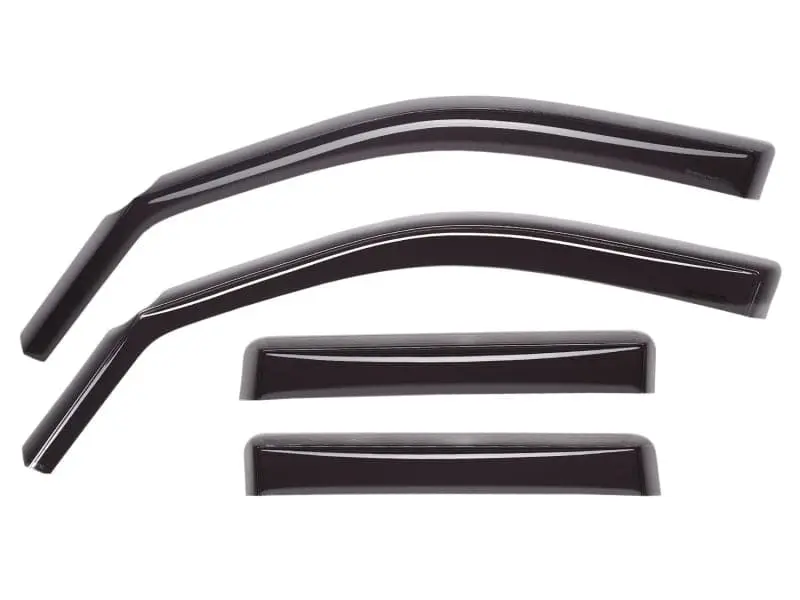 Weathertech 2016+ Toyota Tacoma Double Cab Front And Rear Side Window Deflectors - Dark Smoke 1