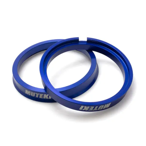Wheel Mate Muteki Aluminum Blue Hub Ring Set 73Mm To 64.1Mm (2 Pieces) 1