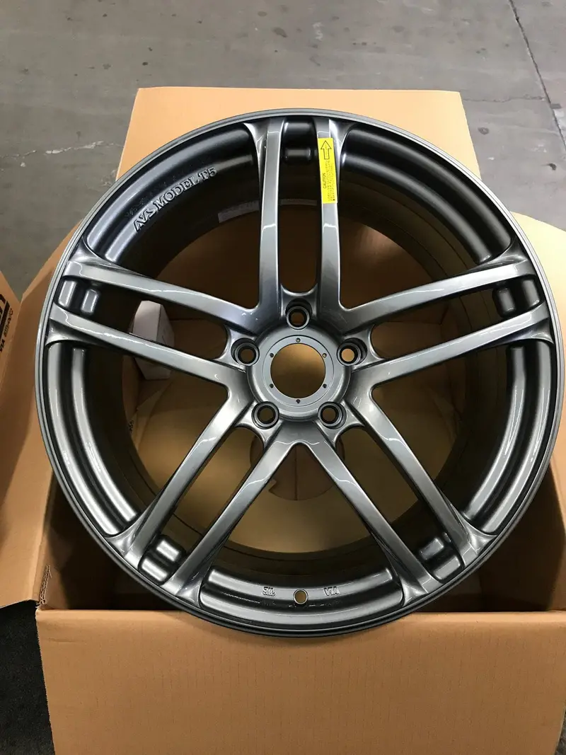 Yokohama Avs Model T5 19X9.5 +45 5X120 Wheel In Dark Silver Metallic 1