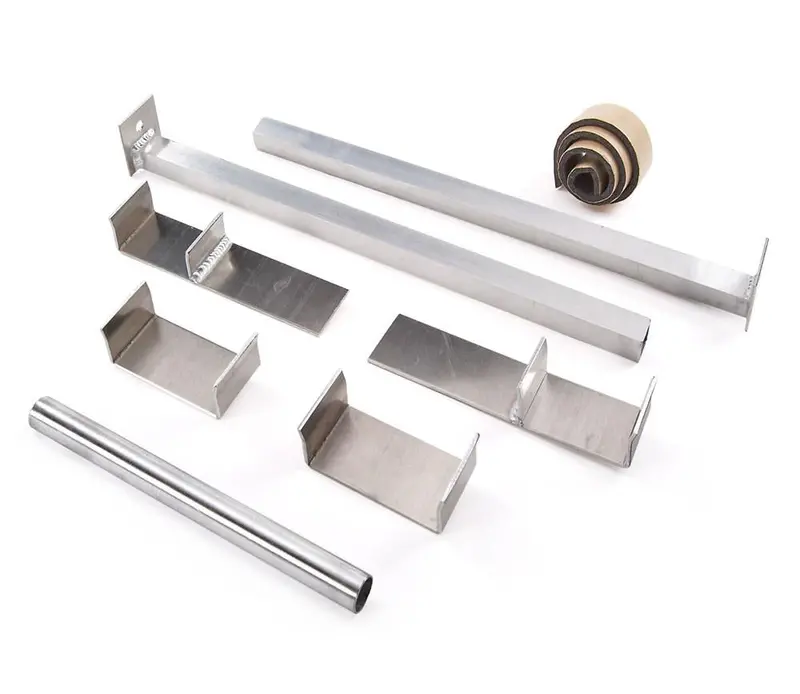 Be Cool 72017 Universal Dual-Core Radiator Mounting Kit – Natural Aluminum Finish 1