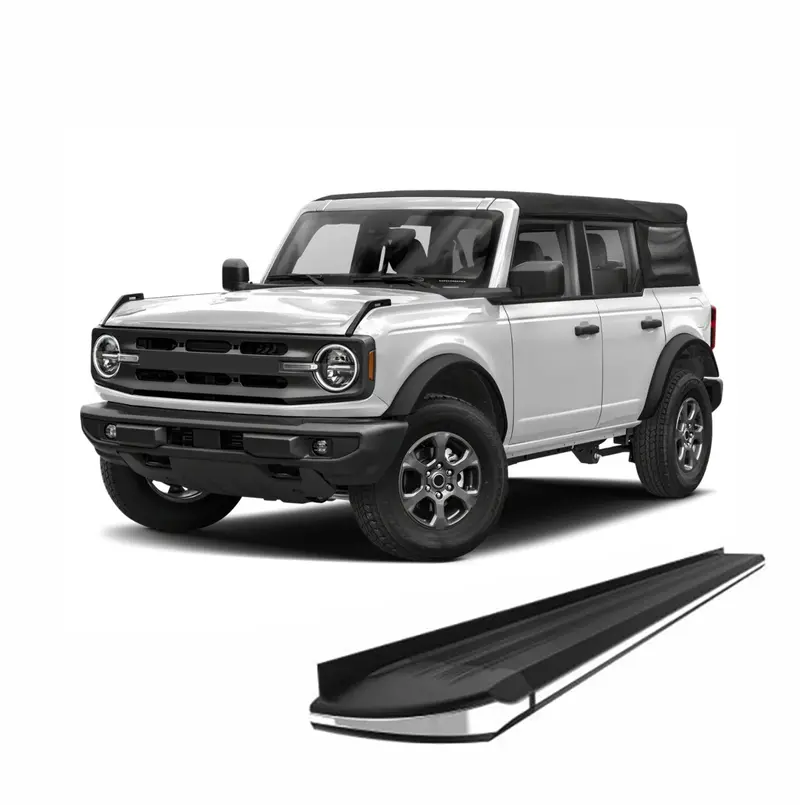 Black Horse Off Road Ex-F1270 Exceed Series Running Boards – Stainless Steel Step Rails With Non-Slip Surface 1