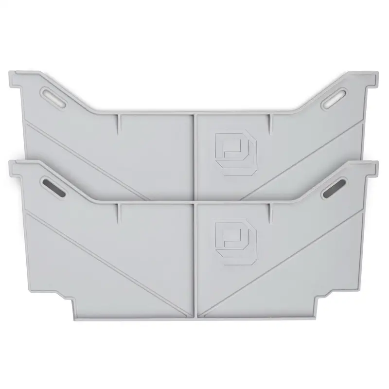 Decked A0082-2Div-Gry Locking Drawer Divider Set (Gray) 1