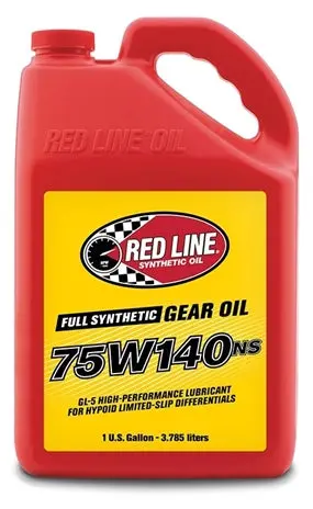 Red Line Oil 57105 75W140Ns Gear Oil Synthetic Gl-5 Differential Gear Oil 1 Gallon Red Line Oil 1