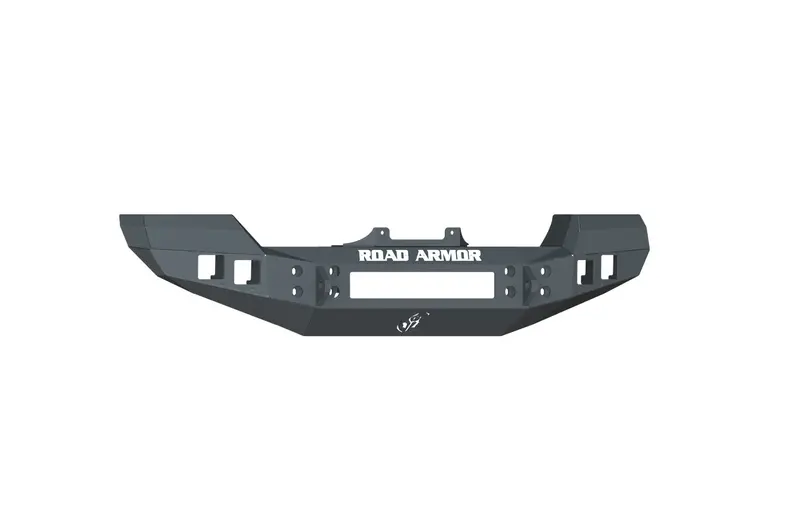 Road Armor Stealth Winch Bumper – Steel Front Bumper With Satin Black Finish & Integrated Square Fog Light Cutouts 1
