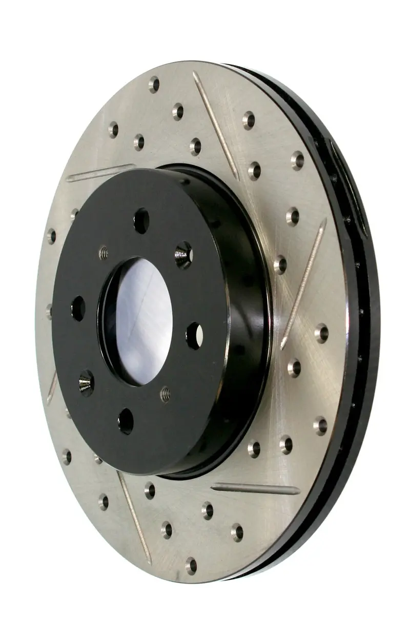 Stoptech 127.51045Cr Cryo-Treated Sport Brake Rotor – Drilled & Slotted 1